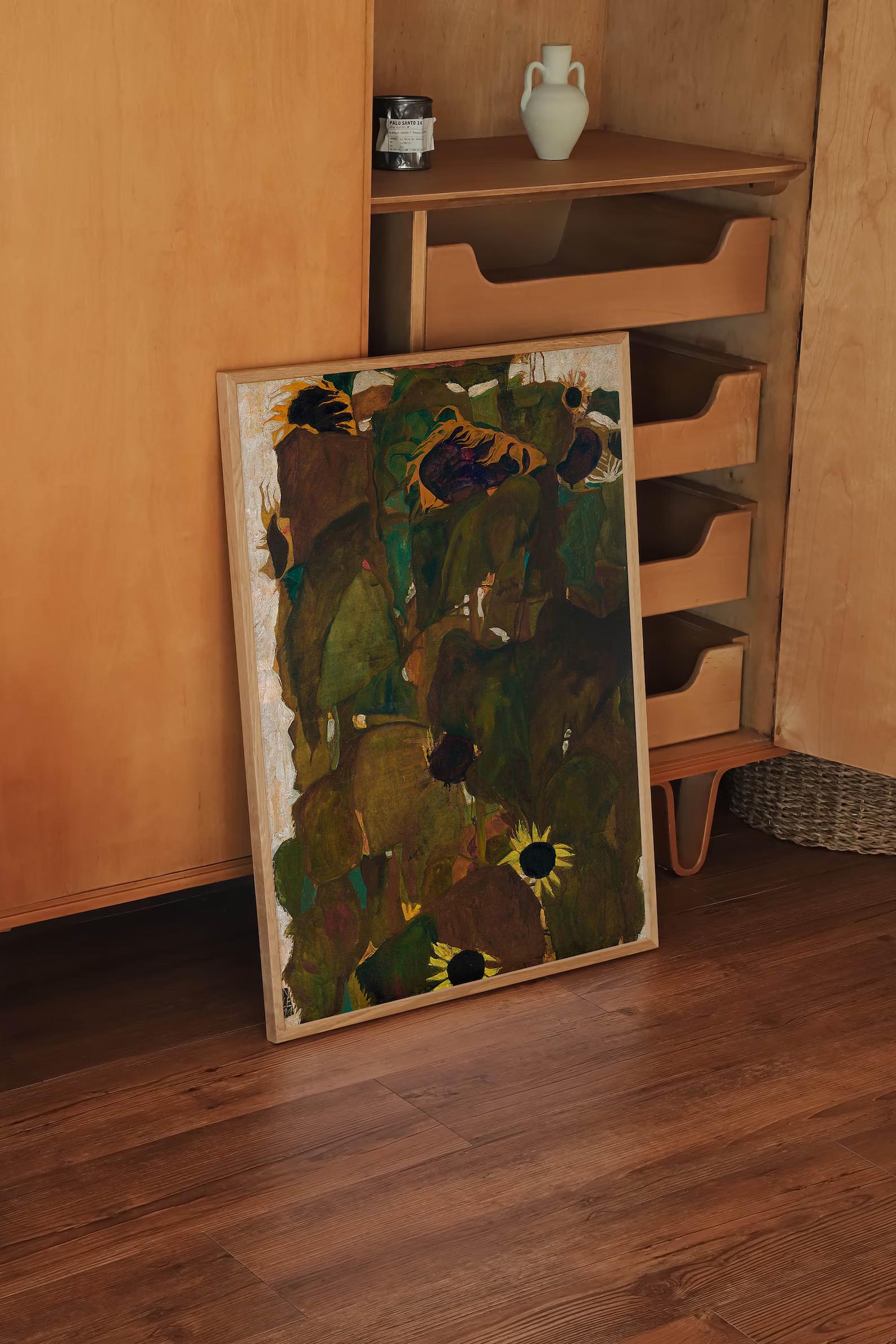 023. Egon Schiele Sunflower Print