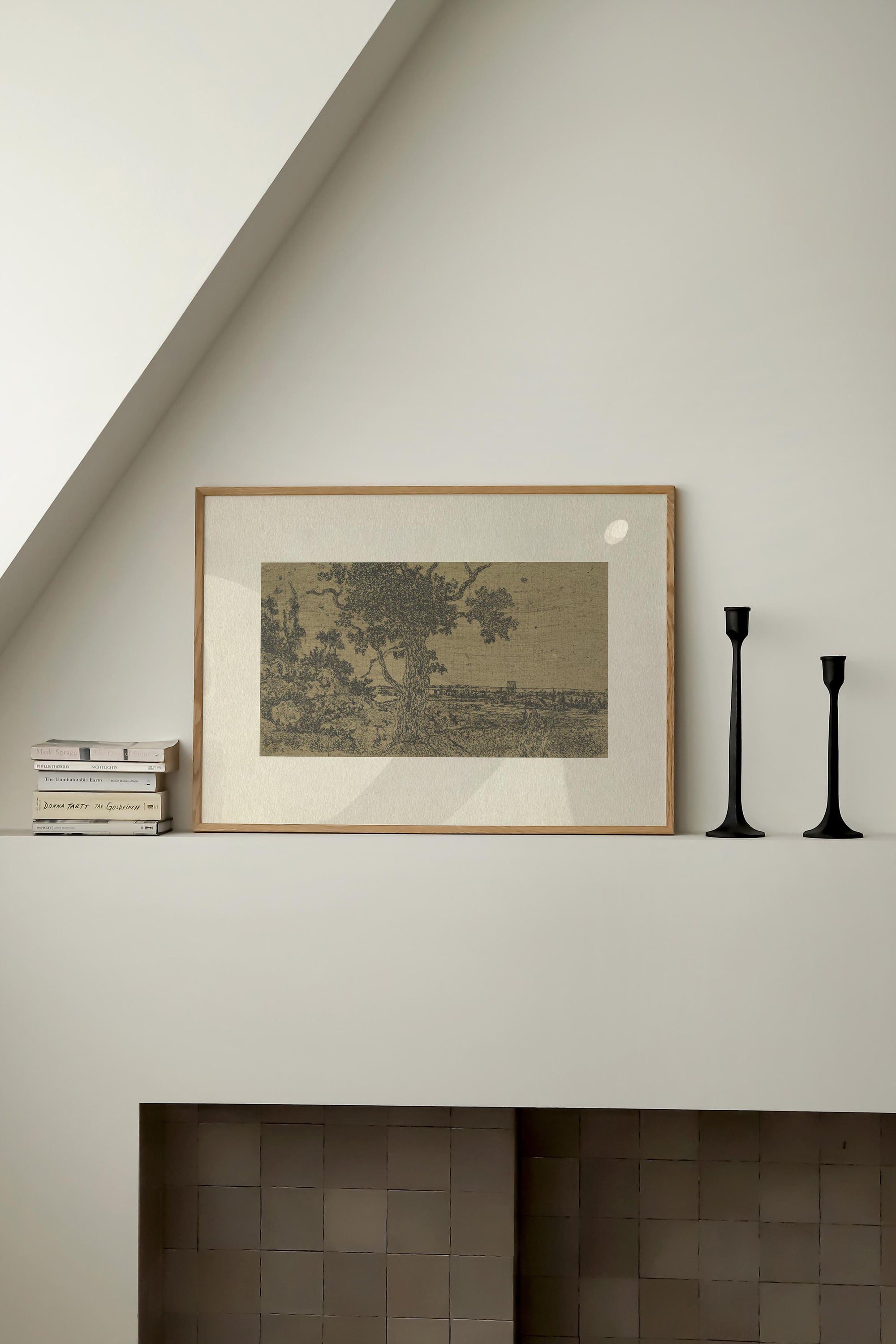 030. Vintage Landscape Print