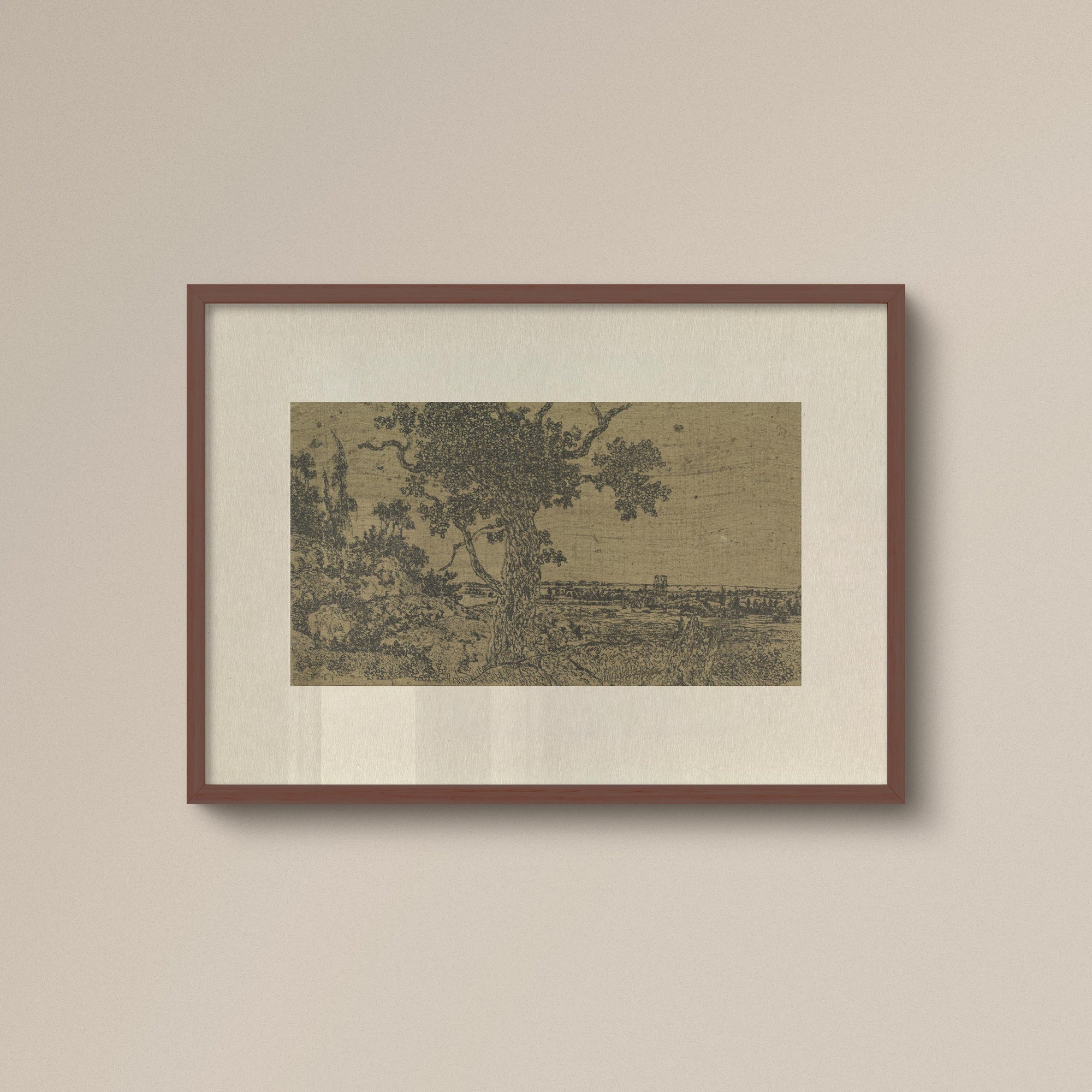 030. Vintage Landscape Print