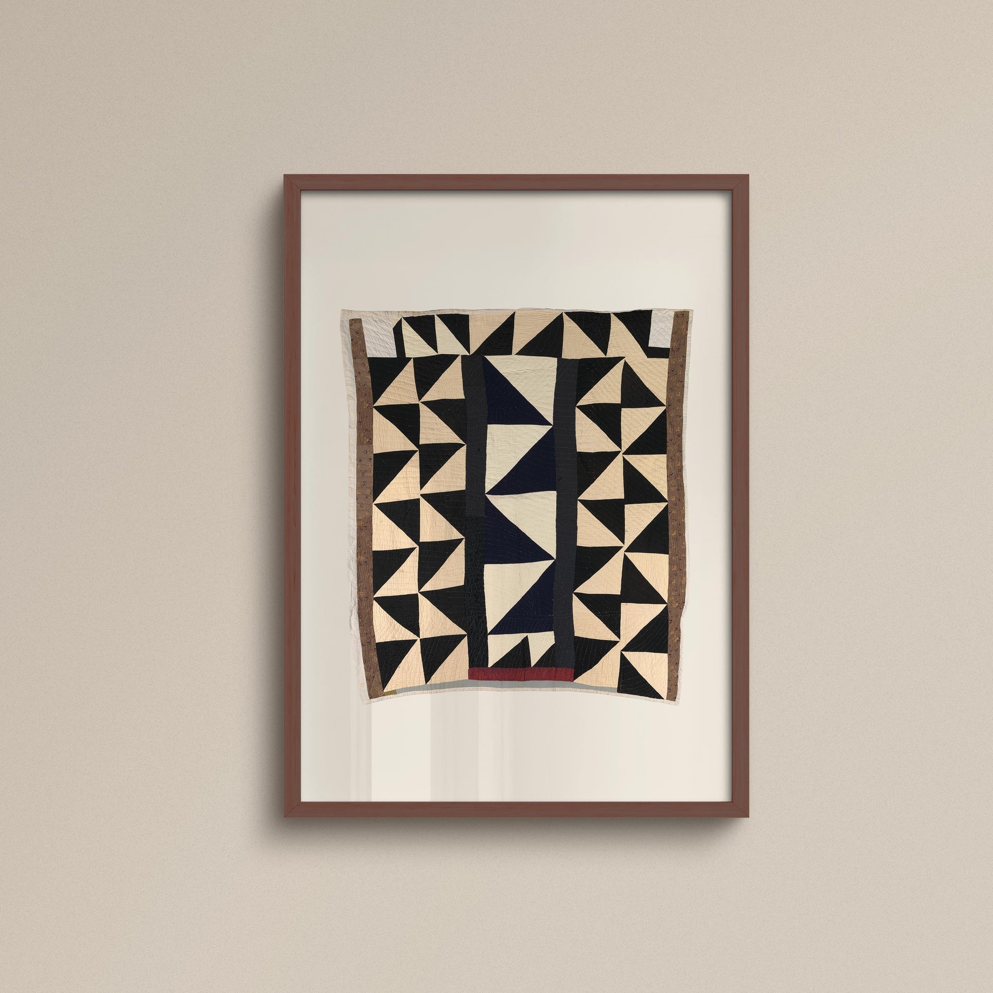 040. Geometric Quilt Pattern Print