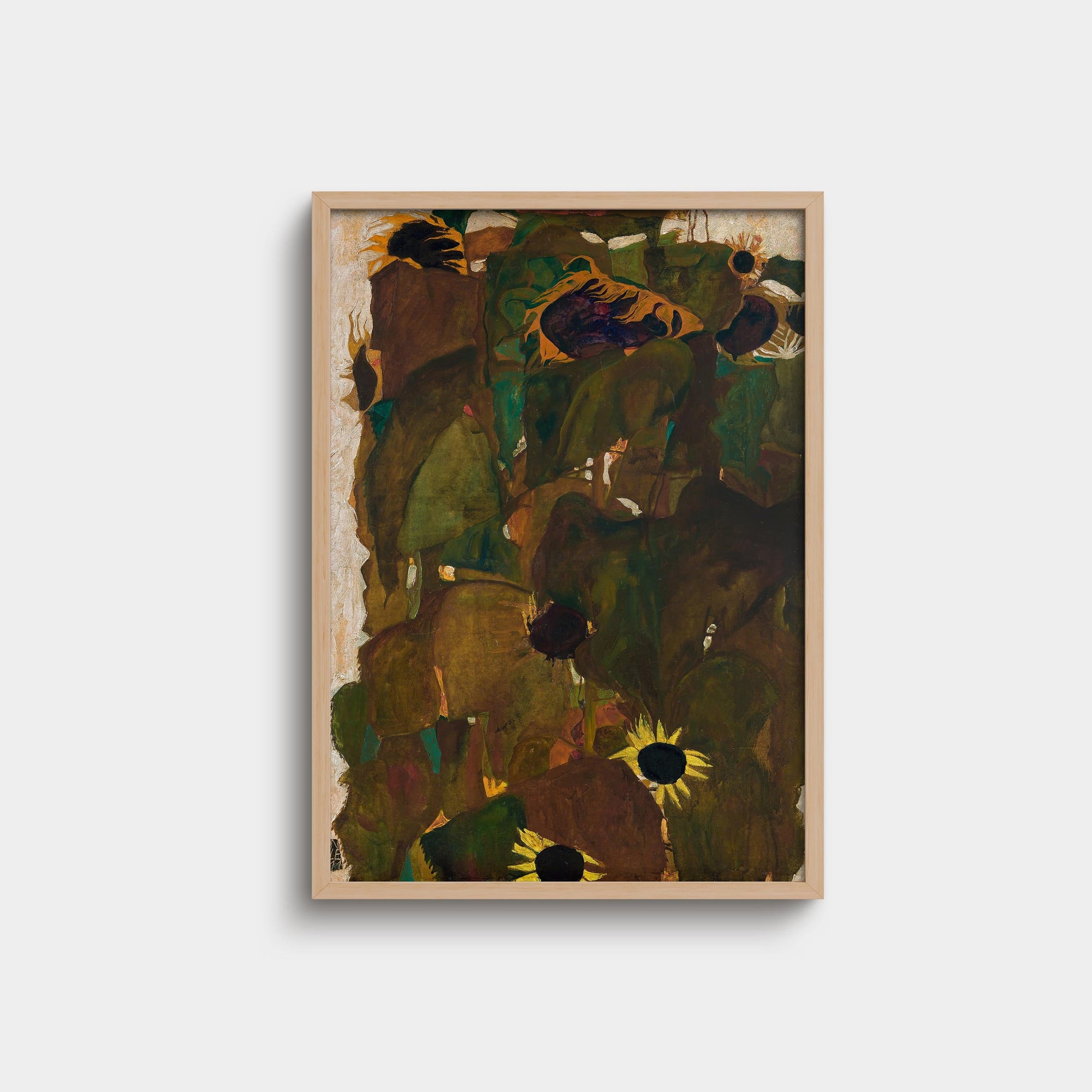 023. Egon Schiele Sunflower Print