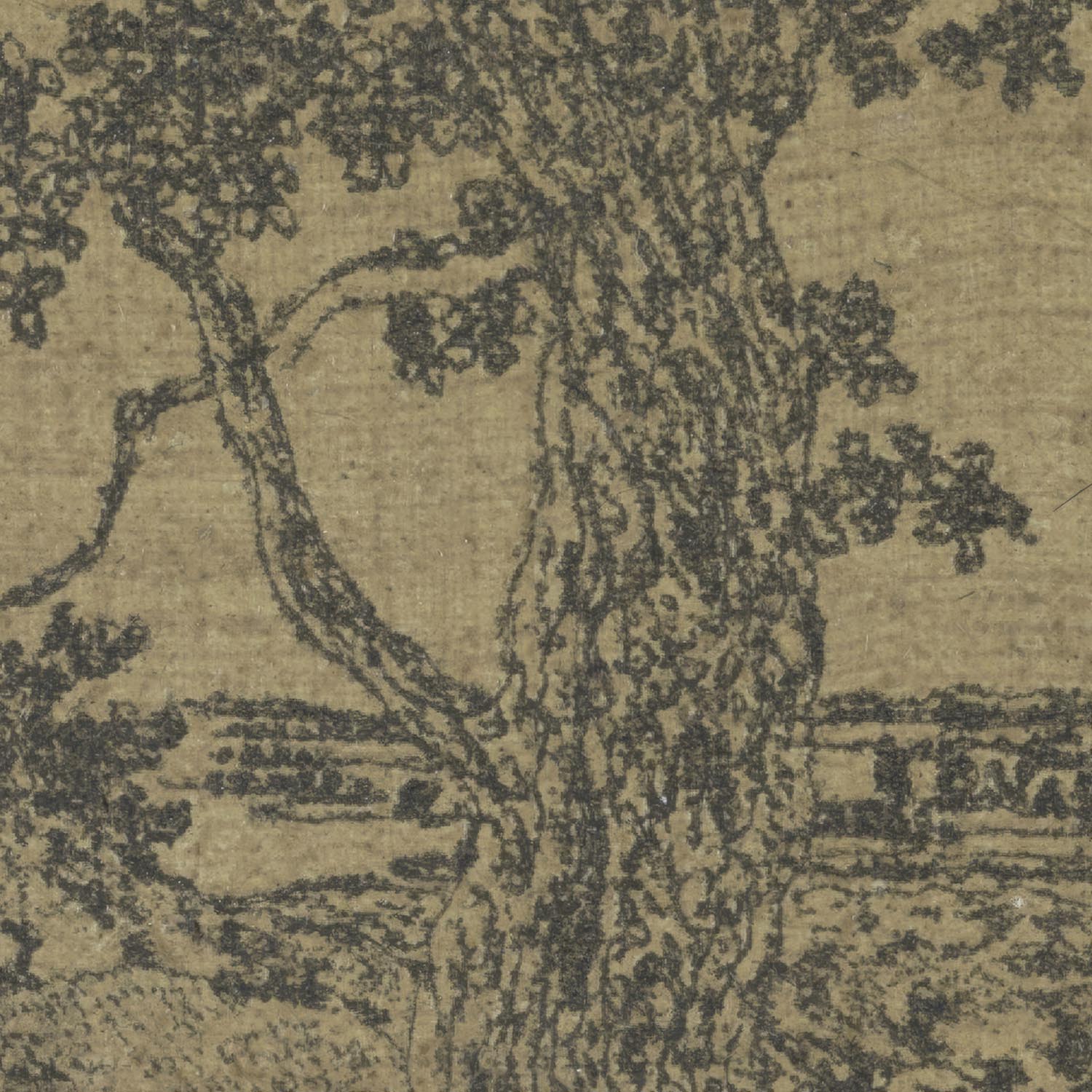 030. Vintage Landscape Print