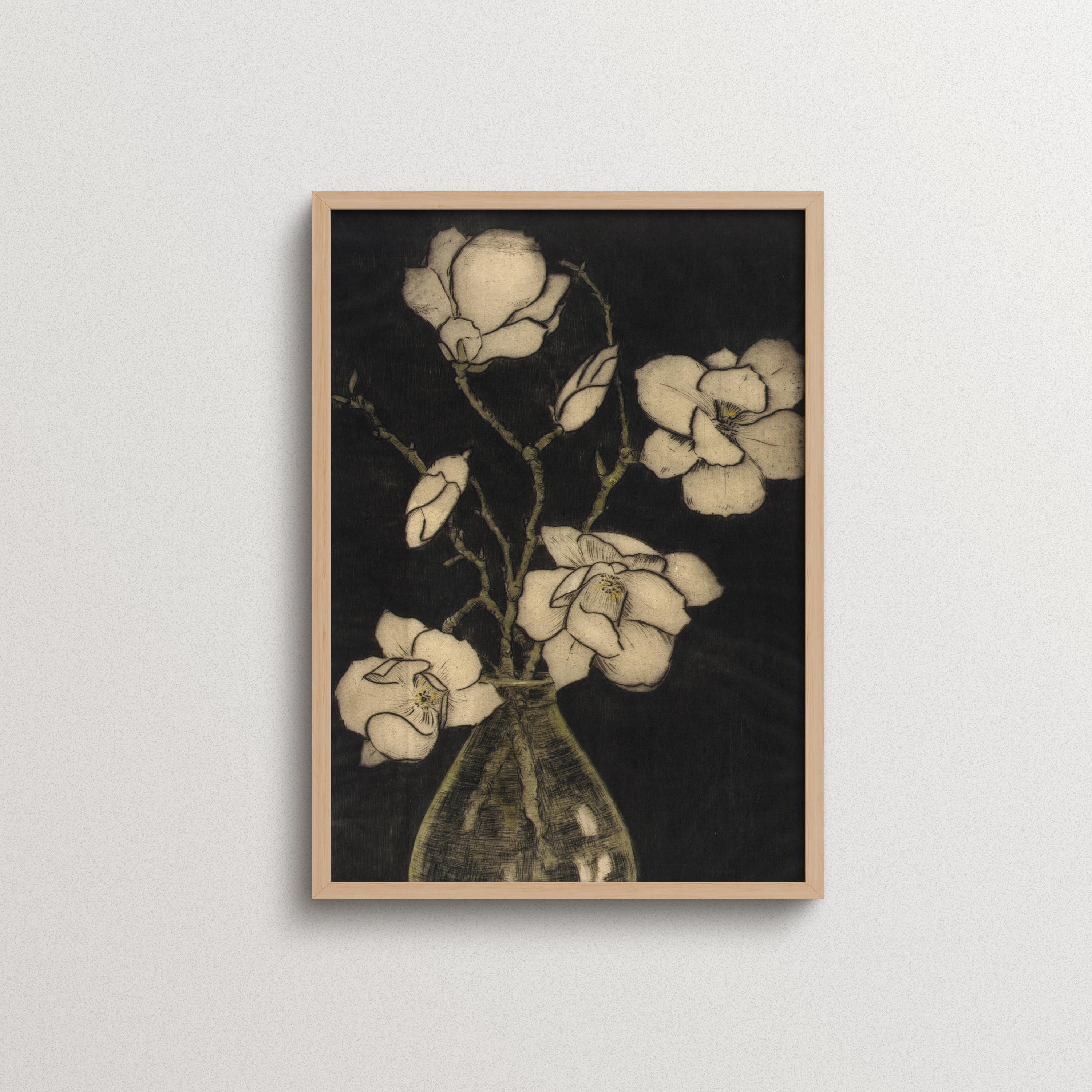050. Vintage Magnolia Print