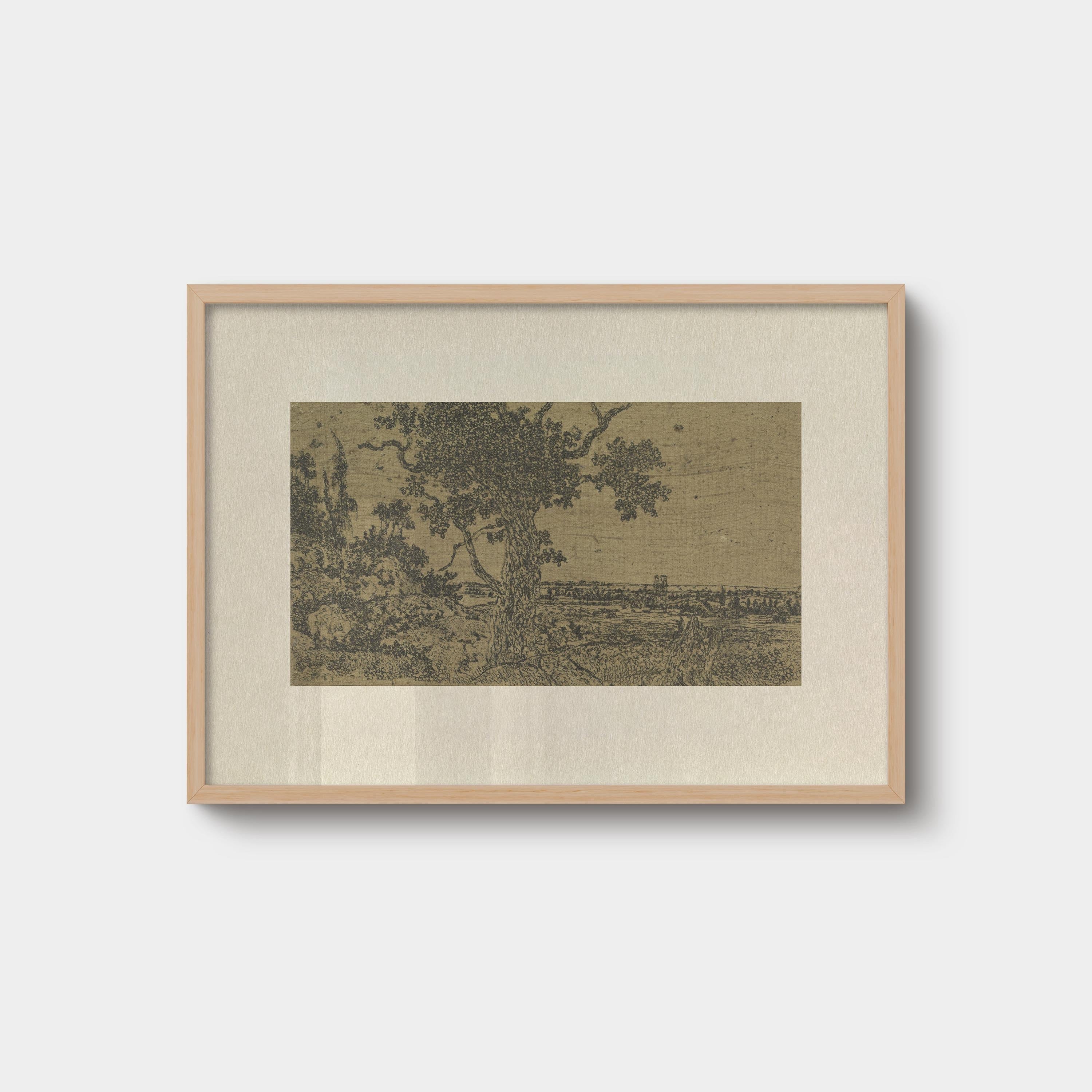 030. Vintage Landscape Print